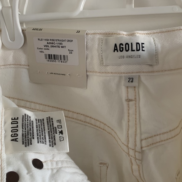 ✨ NWT Agolde | Riley High Rise Straight Crop - Picture 5 of 5